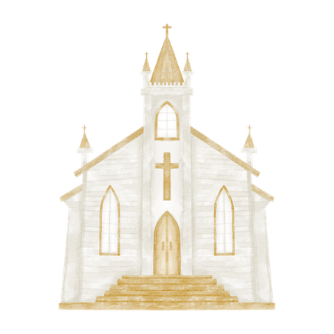 Ilustración de iglesia